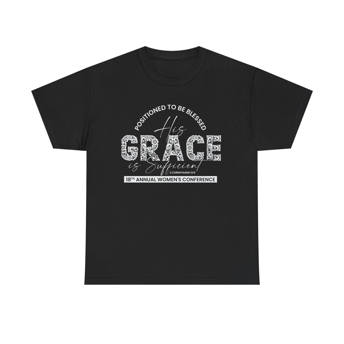 2026 Conference T-Shirts "His Grace is Sufficient'" White Font Purple