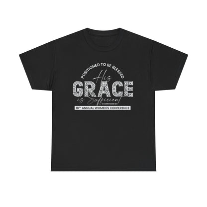 2026 Conference T-Shirts "His Grace is Sufficient'" White Font Purple