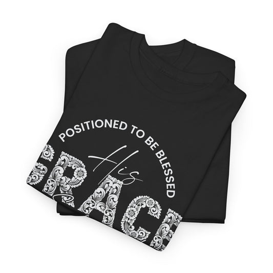 "His Grace is Sufficient " Conference TEE Shirt Black / White Font
