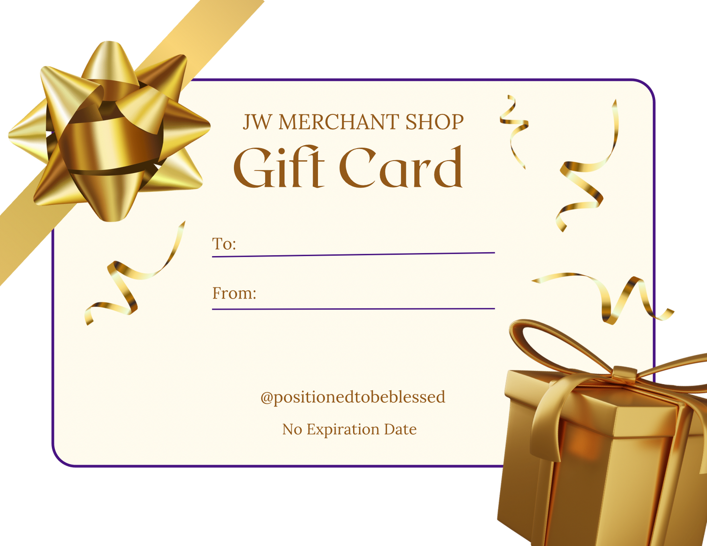 JW Merchant Shop Gift Card