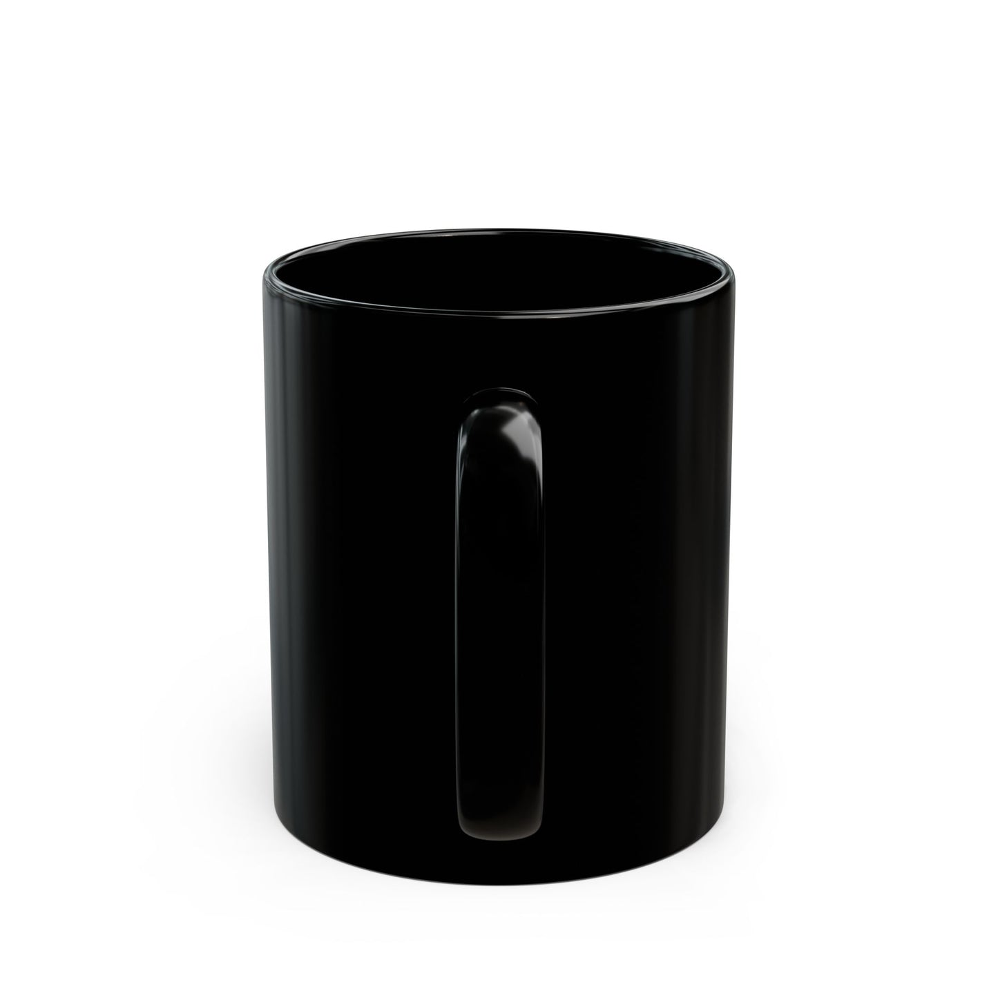 Inspirational Grace Coffee Mug — "His Grace Is Sufficient" Black Ceramic